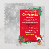 クリスマス 招待状 (正面/裏面)