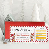 クリスマス 搭乗券 ギフト チケット 招待状