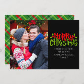 クリスマス 新しいMr＆Mrs フォト (正面/裏面)