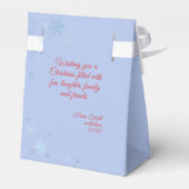 クリスマス |新年おめでとう |サンタのカスタマイズ フェイバーボックス (裏面サイド)