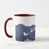 クリスマス |新年おめでとう |サンタのプレゼント マグカップ (左)