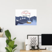 クリスマス |新年おめでとう |サンタ ポスター (ホームオフィス)