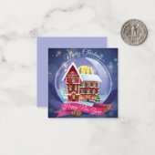 クリスマス/新年のご挨拶 ノートカード (正面/裏面インサイチュ)