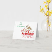 *クリスマス/新年のご挨拶* 近隣カード カード (黄色い花)