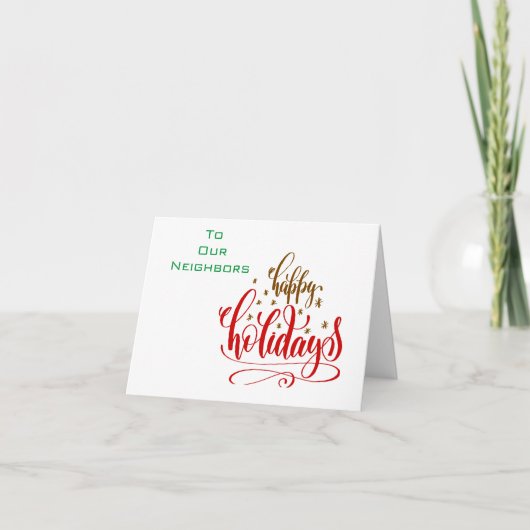 *クリスマス/新年のご挨拶* 近隣カード カード (正面)