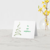 *クリスマス/新年のご挨拶* 近隣カード カード (黄色い花)