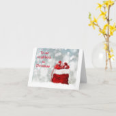 *クリスマス/新年のご挨拶* 隣人 カード (黄色い花)