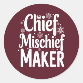 クリスマス | 新年のステッカー ラウンドシール