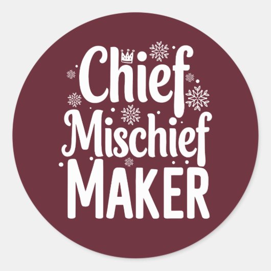 クリスマス | 新年のステッカー ラウンドシール (正面)