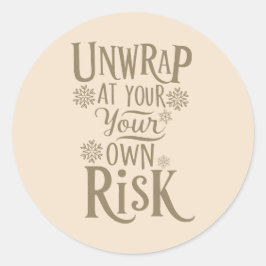 クリスマス | 新年のステッカー ラウンドシール