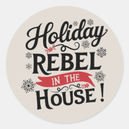 クリスマス | 新年のステッカー ラウンドシール