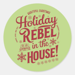 クリスマス | 新年のステッカー ラウンドシール