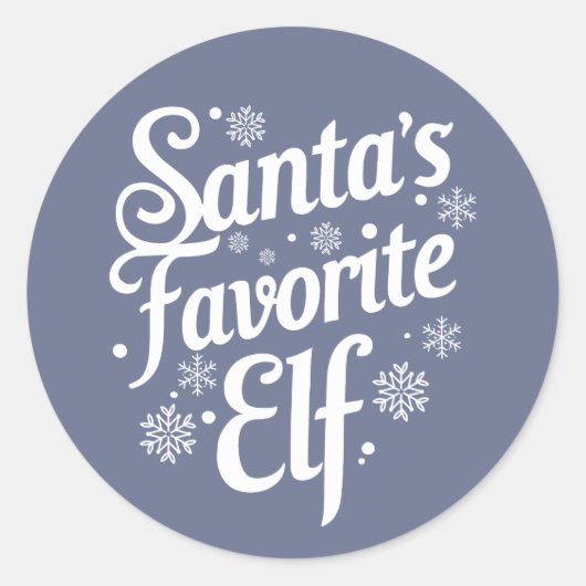 クリスマス | 新年のステッカー ラウンドシール (正面)