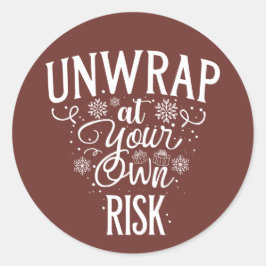 クリスマス | 新年のステッカー ラウンドシール