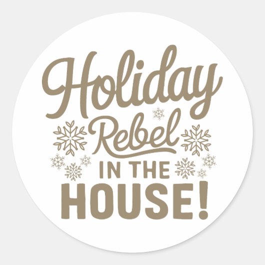 クリスマス | 新年のステッカー ラウンドシール (正面)