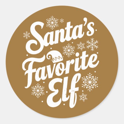 クリスマス | 新年のステッカー ラウンドシール (正面)