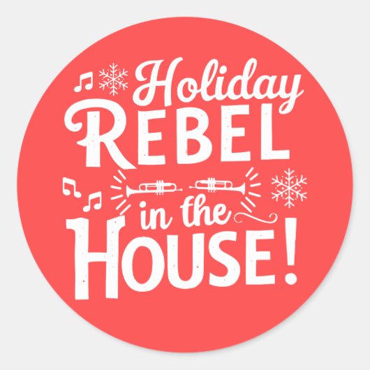 クリスマス | 新年のステッカー ラウンドシール (正面)