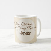 クリスマス、新年のマグカップ コーヒーマグカップ (正面右)