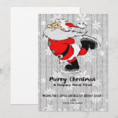 クリスマス＆新年の挨拶カード シーズンカード (正面/裏面)