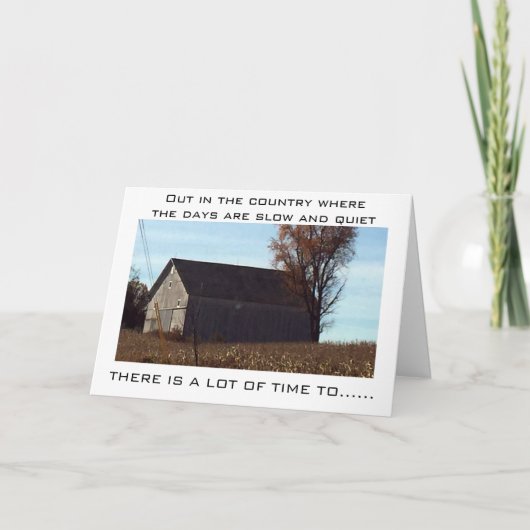 クリスマス・新年を願う国の納屋 シーズンカード (正面)