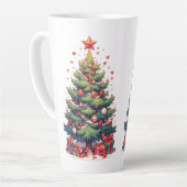 クリスマス、新年、サンタクロース カフェラテマグ (左アングル)