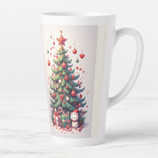 クリスマス、新年、サンタクロース カフェラテマグ
