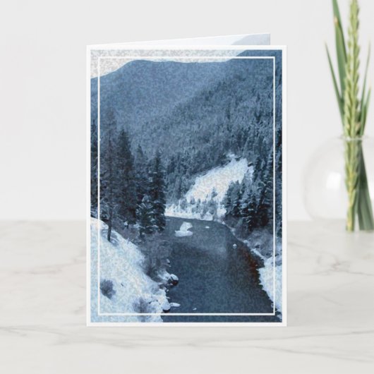 クリスマス,新年,休日 – 空白の シーズンカード (正面)