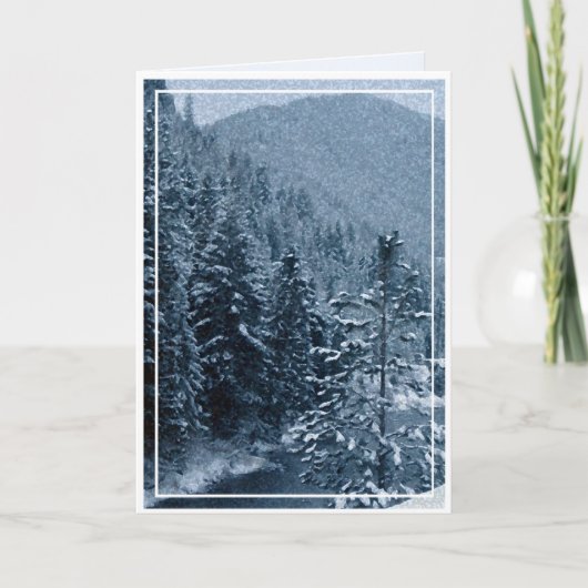 クリスマス,新年,休日 – 空白の シーズンカード (正面)