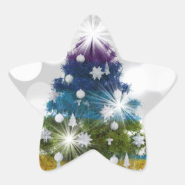 クリスマス 星シール