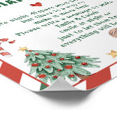 クリスマス「昨夜おむつ」ベビーシャワーゲームカード ポスター (角)