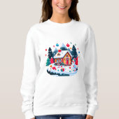 クリスマス：暖かく居心地の良いホリデーシーズン。 スウェットシャツ (正面)