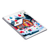 クリスマス:暖かく居心地の良いホリデーシーズン ノートブック (右側)