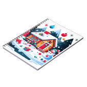 クリスマス:暖かく居心地の良いホリデーシーズン ノートブック (左側)