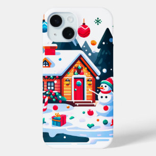 クリスマス:暖かく居心地の良いホリデーシーズン iPhone 15ケース