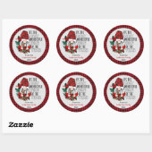 クリスマス – 最も素晴らしい時間格言 ラウンドシール (シート)