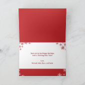 クリスマス・最高のホリデーの写真カードを開く シーズンカード (内部)