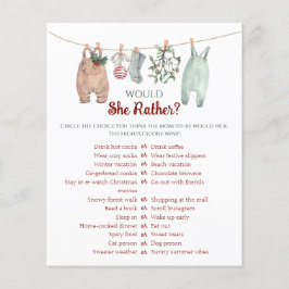 クリスマス 服 Would She Rather ゲーム