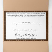 クリスマス　木製 ヴィンテージ　複数写真 三つ折りクリスマスカード (内部中)