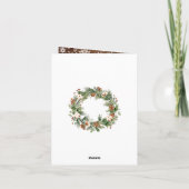 クリスマス 木製 4枚写真 グリーティング シーズンカード (裏面)