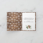 クリスマス 木製 4枚写真 グリーティング シーズンカード (内部)