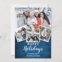 クリスマス　木製　４枚　写真　グリーティング シーズンカード