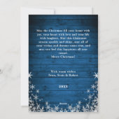 クリスマス　木製　４枚　写真　グリーティング シーズンカード (裏面)