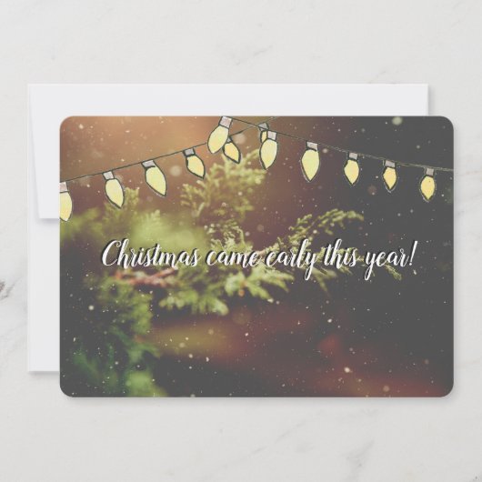 クリスマス・来早々にクリスマスカードを期待 シーズンカード (正面)