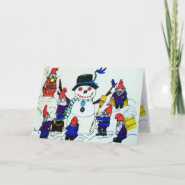 クリスマス、格言は雪だるまカードを造ります シーズンカード