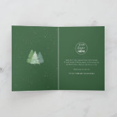 クリスマス 森のHappy Holidays企業ロゴ (内部)