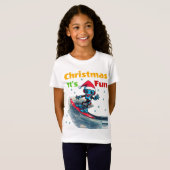 クリスマス: 楽しい最新ギフトTシャツ Tシャツ (正面フル)