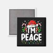 クリスマス 楽しい 平和に来たよ カップル おそろい マグネット (正面/裏面)