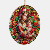 クリスマス～母と子19世紀～ セラミックオーナメント (右)
