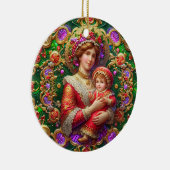 クリスマス～母と子19世紀～ セラミックオーナメント (右)