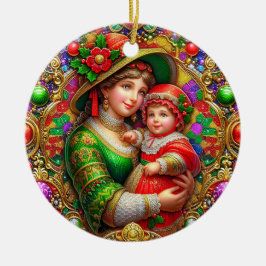 クリスマス~母と子19世紀~ セラミックオーナメント